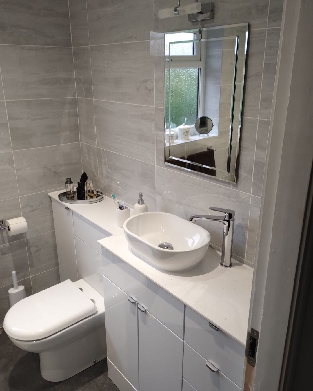 A new bathroom as part of an installation by J.R.O Home Renovations