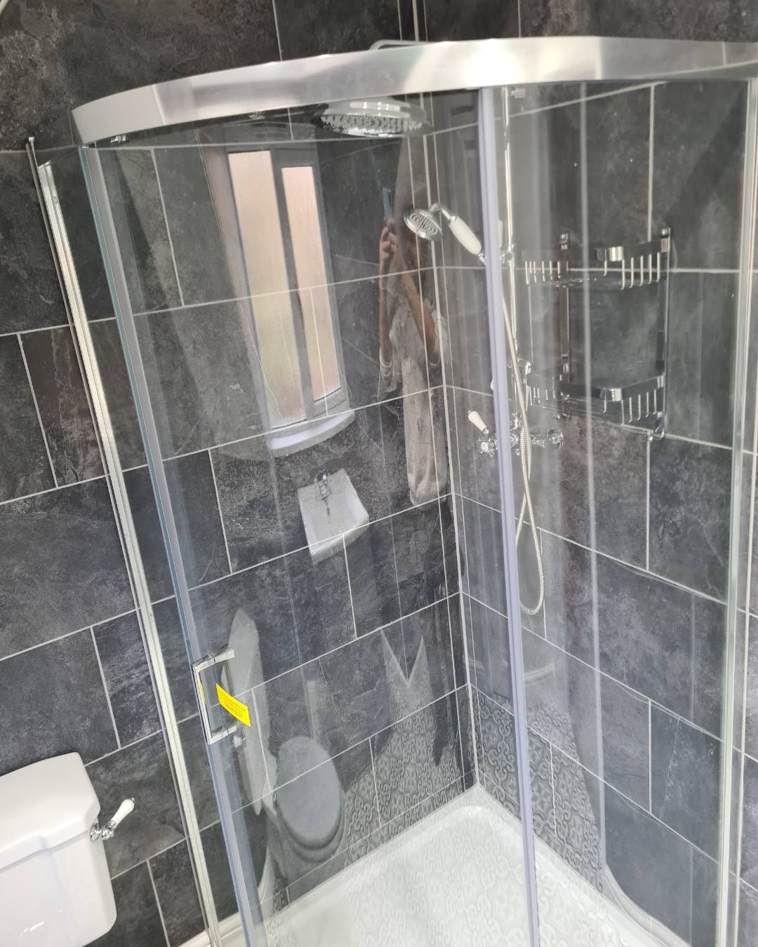 A new shower as part of an installation by J.R.O Home Renovations