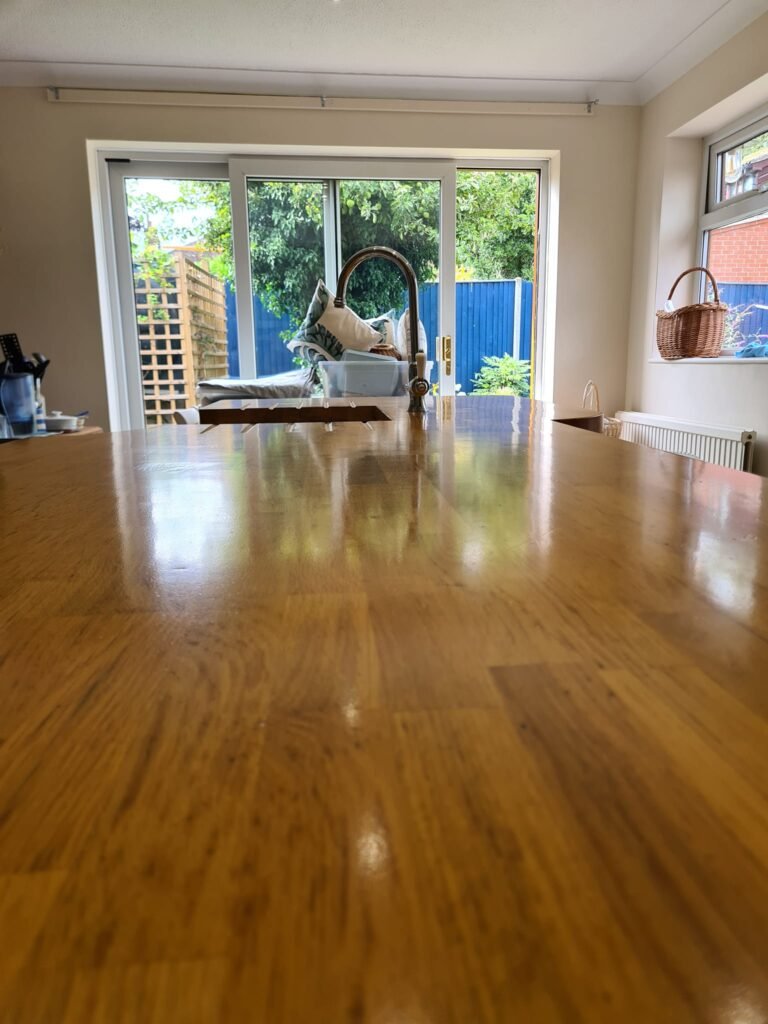 A new kitchen island installation